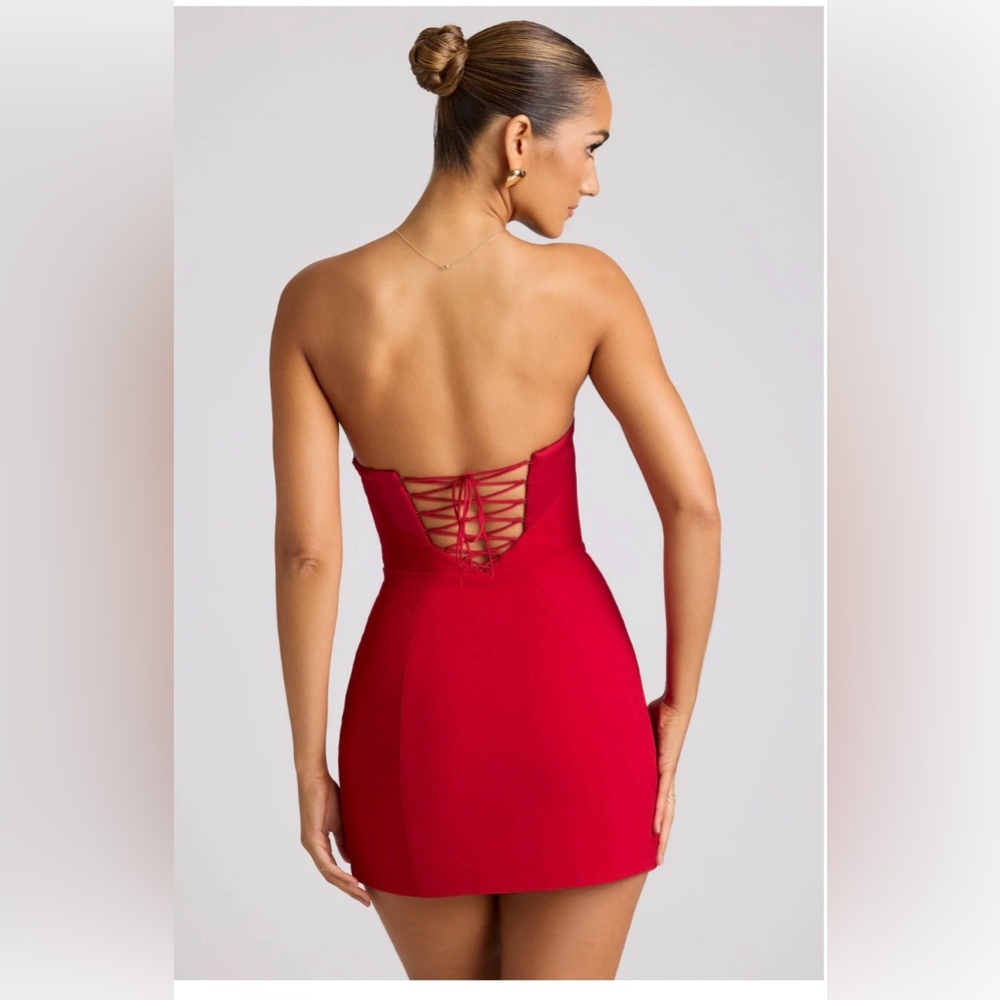 NWT Elegant Red Strapless Dress